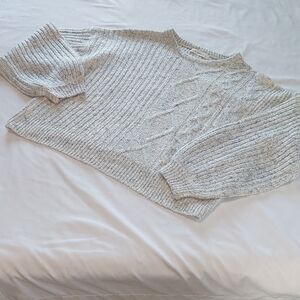 Moon And Madison Cozy Gray Knit Sweater.Cropped .Size M